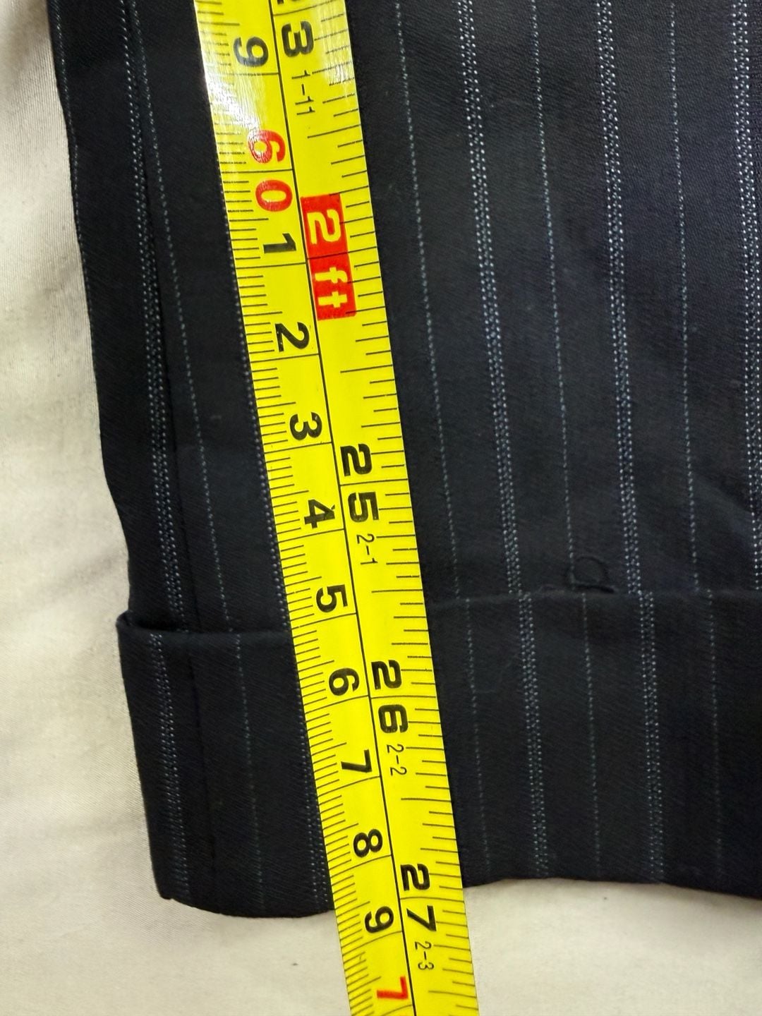 Semantiks Pinstripe Dress Pants Size 10 Black Gray Career Trousers 7
