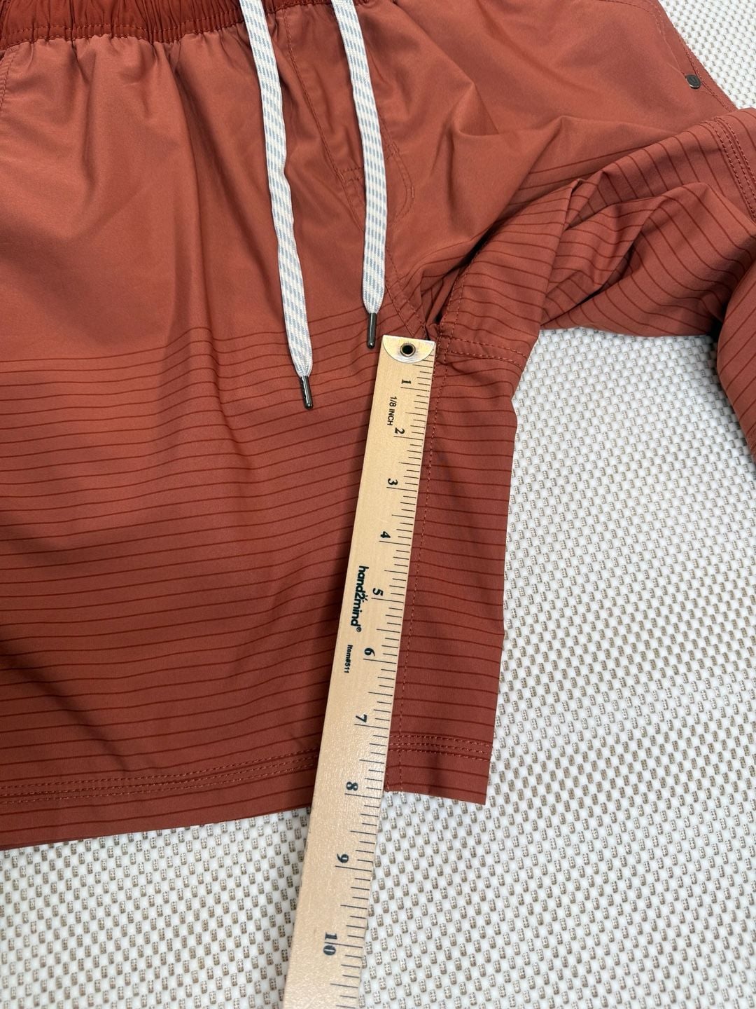 Vuori Kore EUC Shorts Size L Terracotta Burnt Orange Lined Athletic V302 5