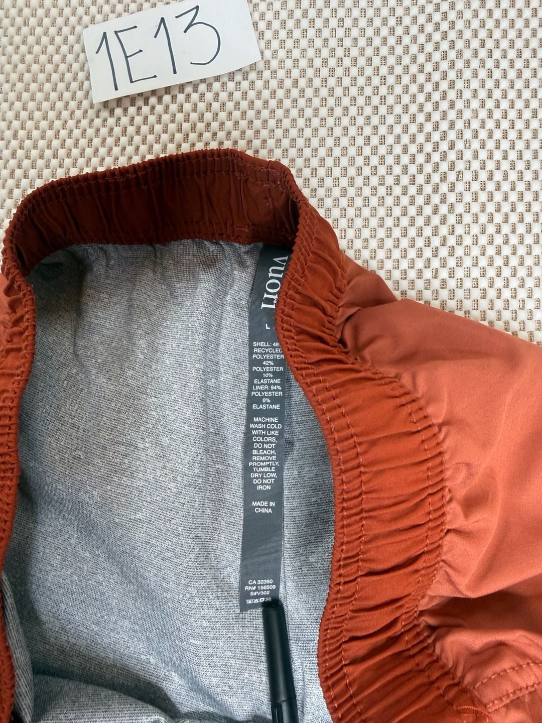 Vuori Kore EUC Shorts Size L Terracotta Burnt Orange Lined Athletic V302 7