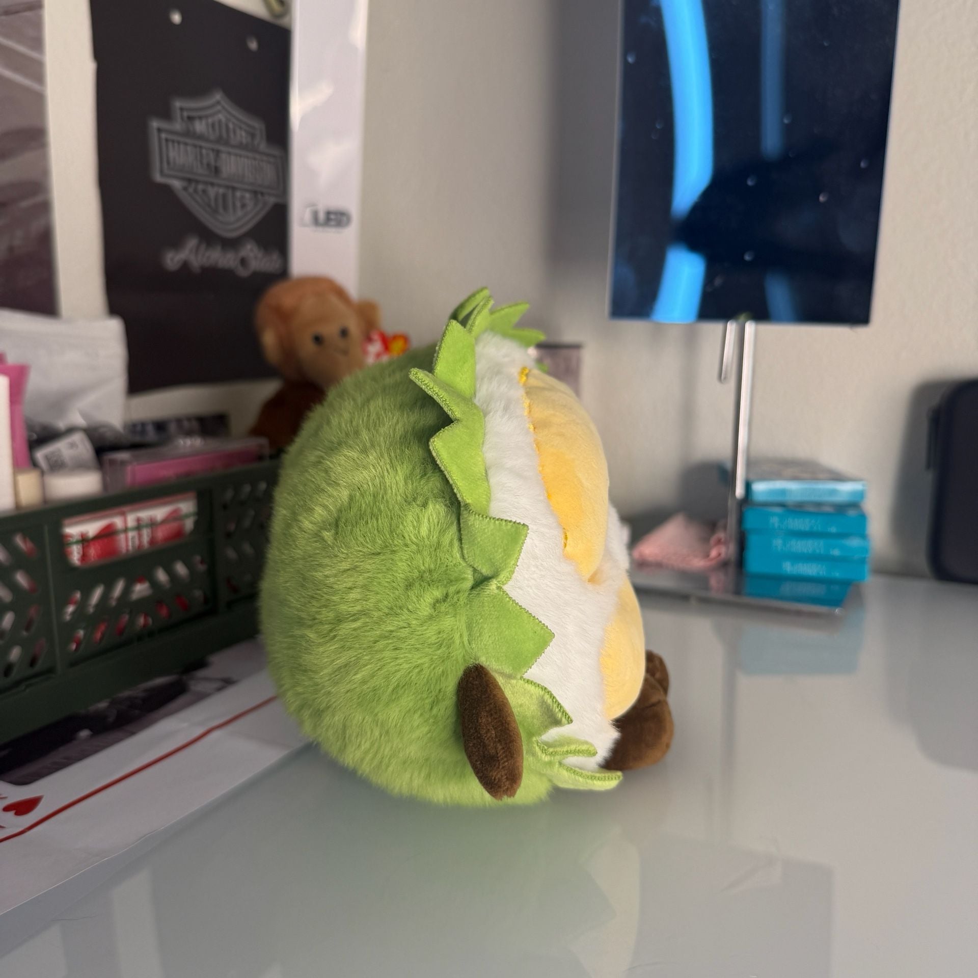 Fresh Durian Plush Toy 5.5 Inches Green Stuffed Fruit 2