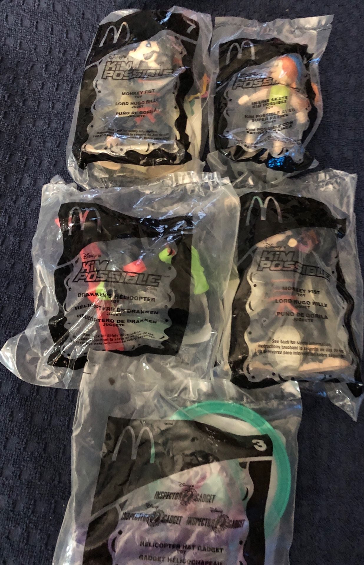 McDonalds Kim Possible Happy Meal Toys Lot of 5 Sealed 1