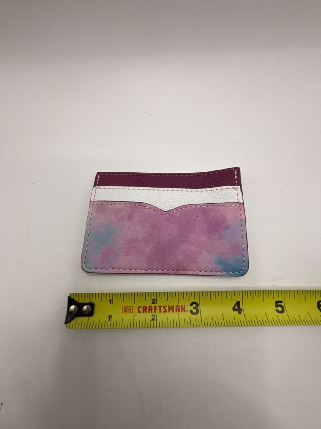 Cute Petal Card Case Light Raspberry Multi Leather 2