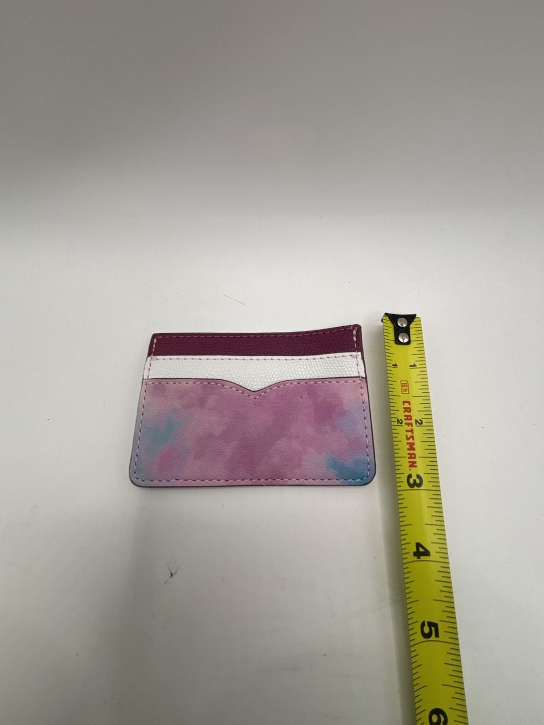 Cute Petal Card Case Light Raspberry Multi Leather 3