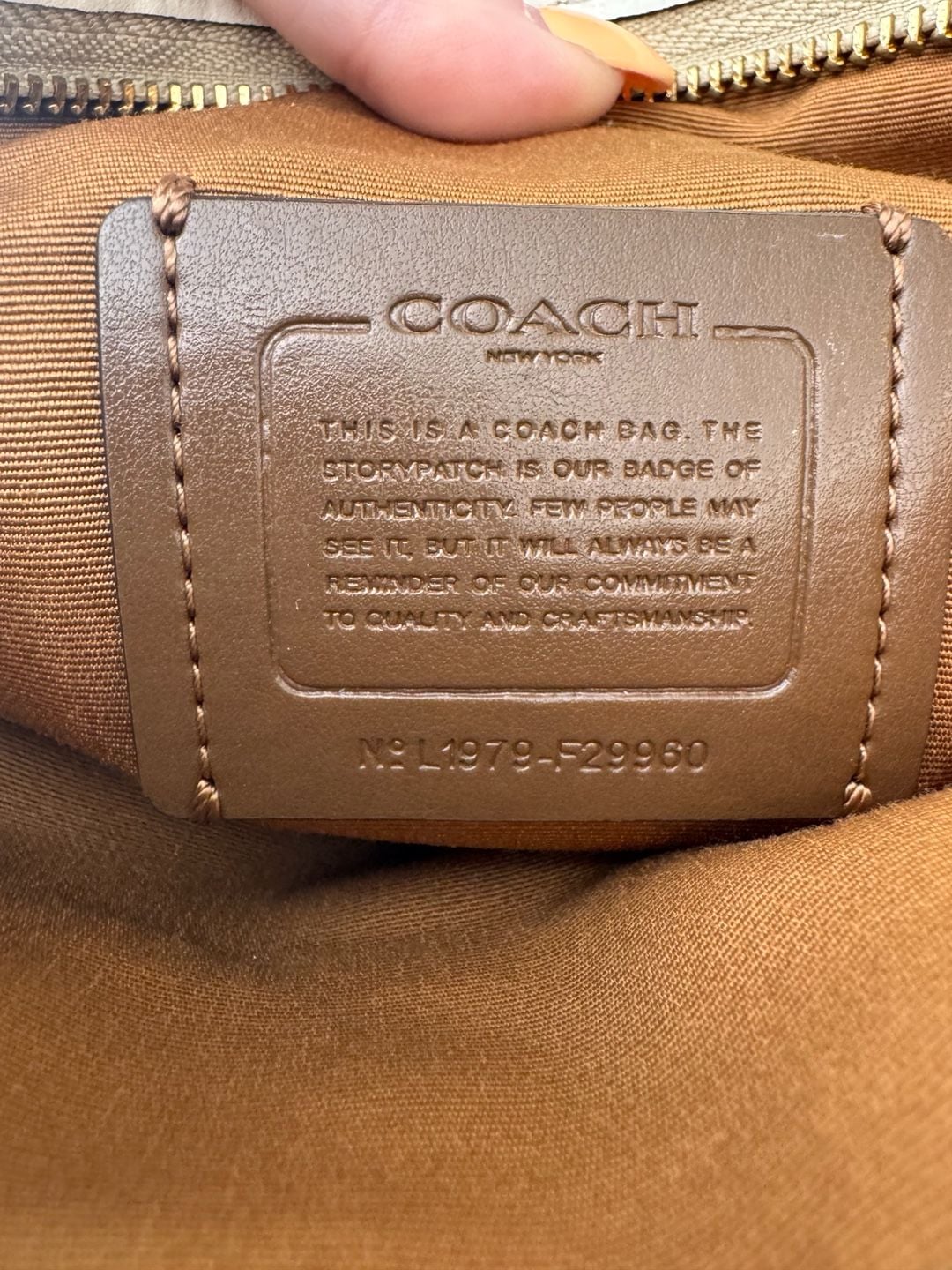 Coach swingpack canvas crossbody bag 6