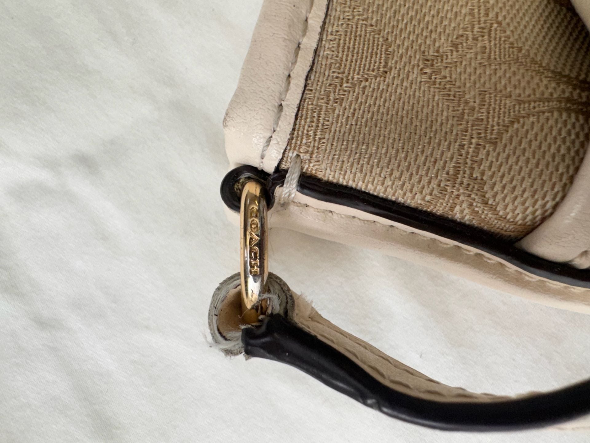 Coach swingpack canvas crossbody bag 8