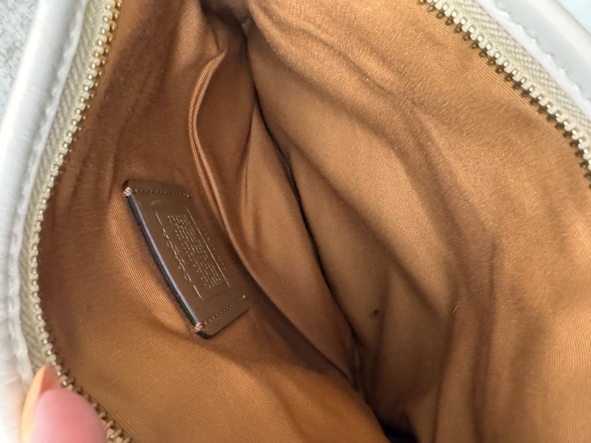 Coach swingpack canvas crossbody bag 12