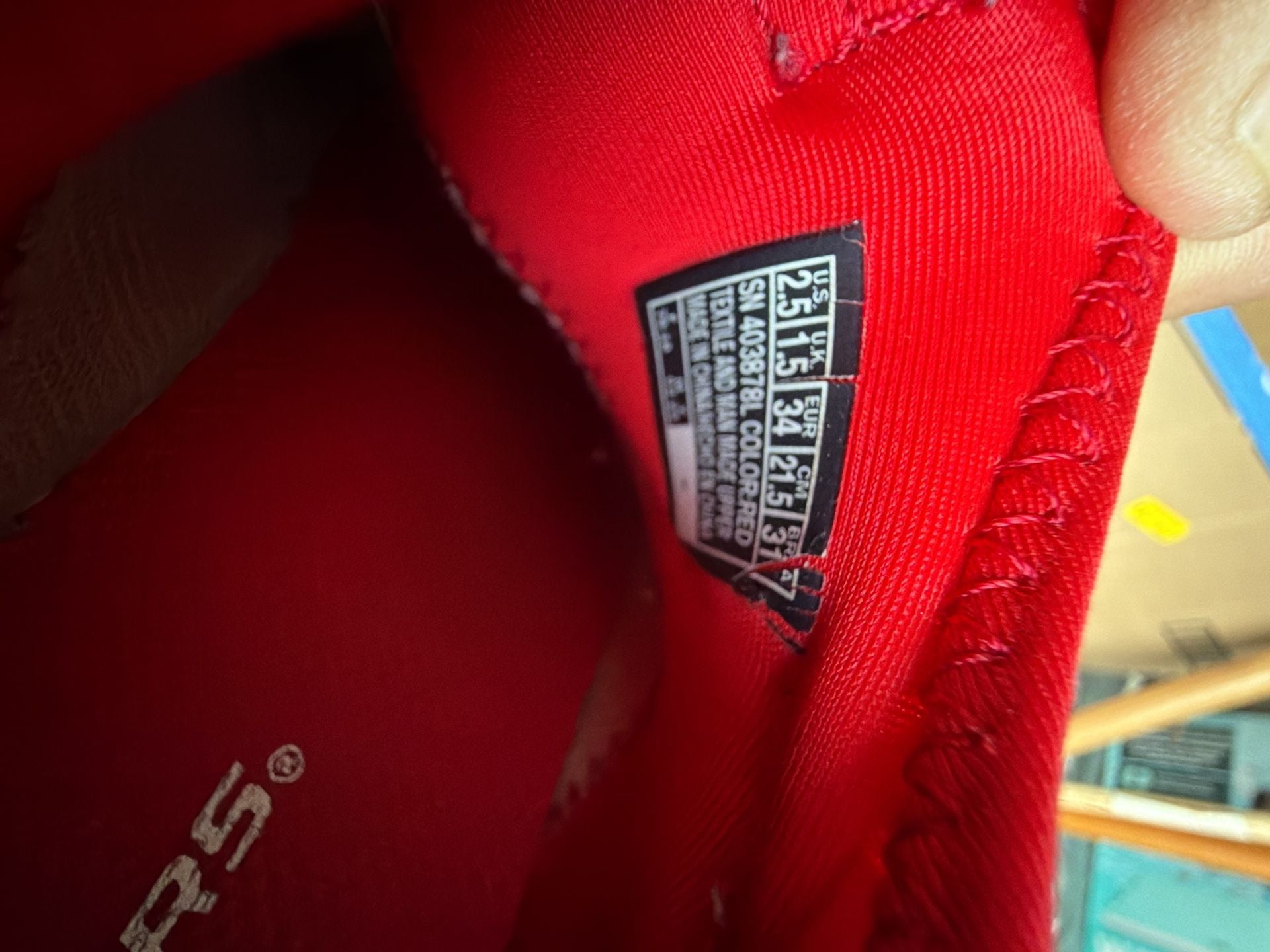 Skechers Skech-Fast Ice Sneakers Size 2.5 Red Kids 7