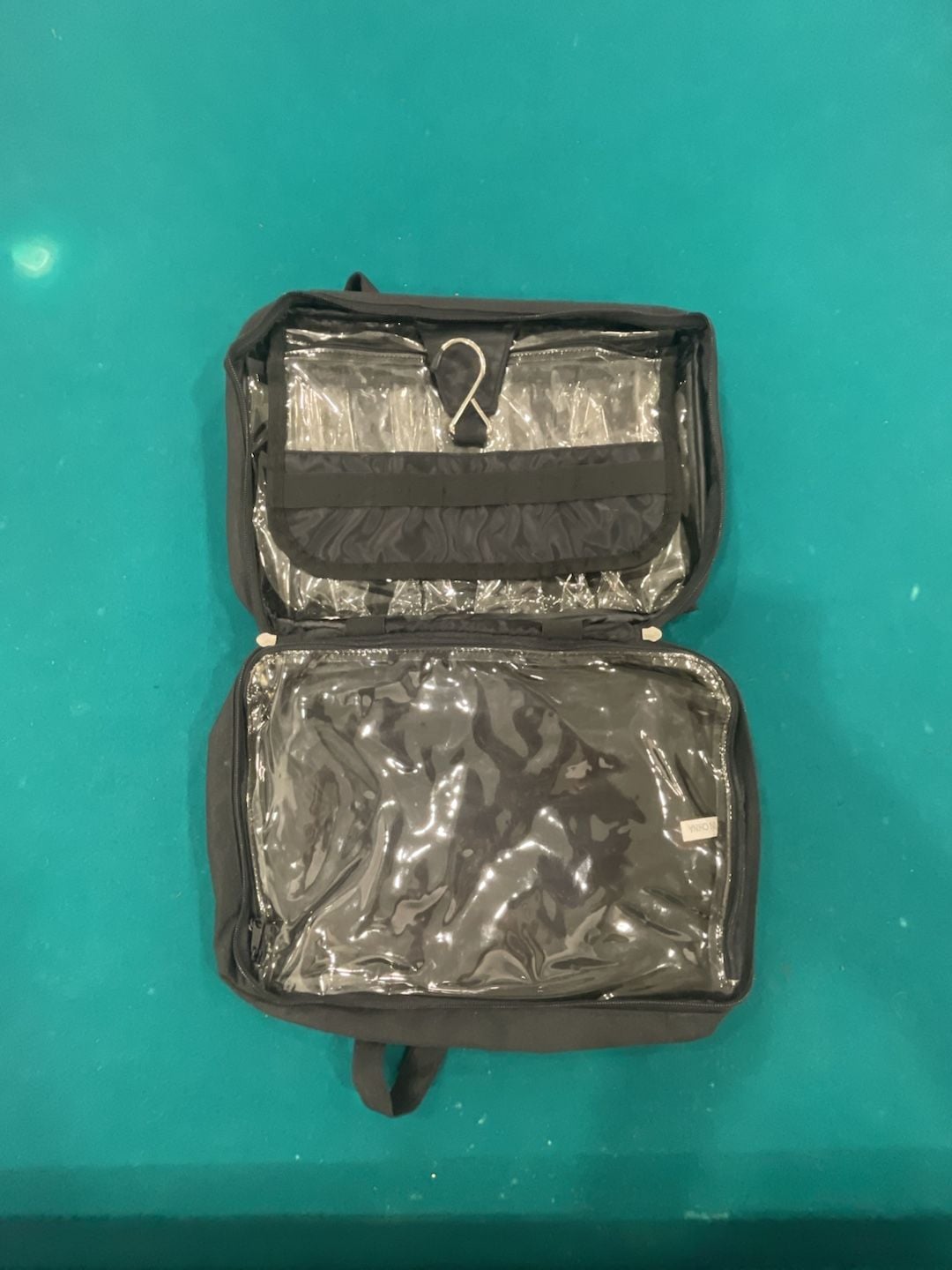 Unbranded Hanging Travel Toiletry Bag Black Cosmetic Organizer 2