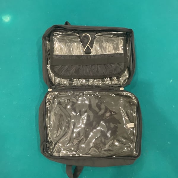 Unbranded Hanging Travel Toiletry Bag Black Cosmetic Organizer