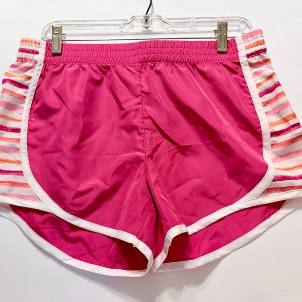 Mud Pie Harper Track Short Size S Pink Striped Activewear