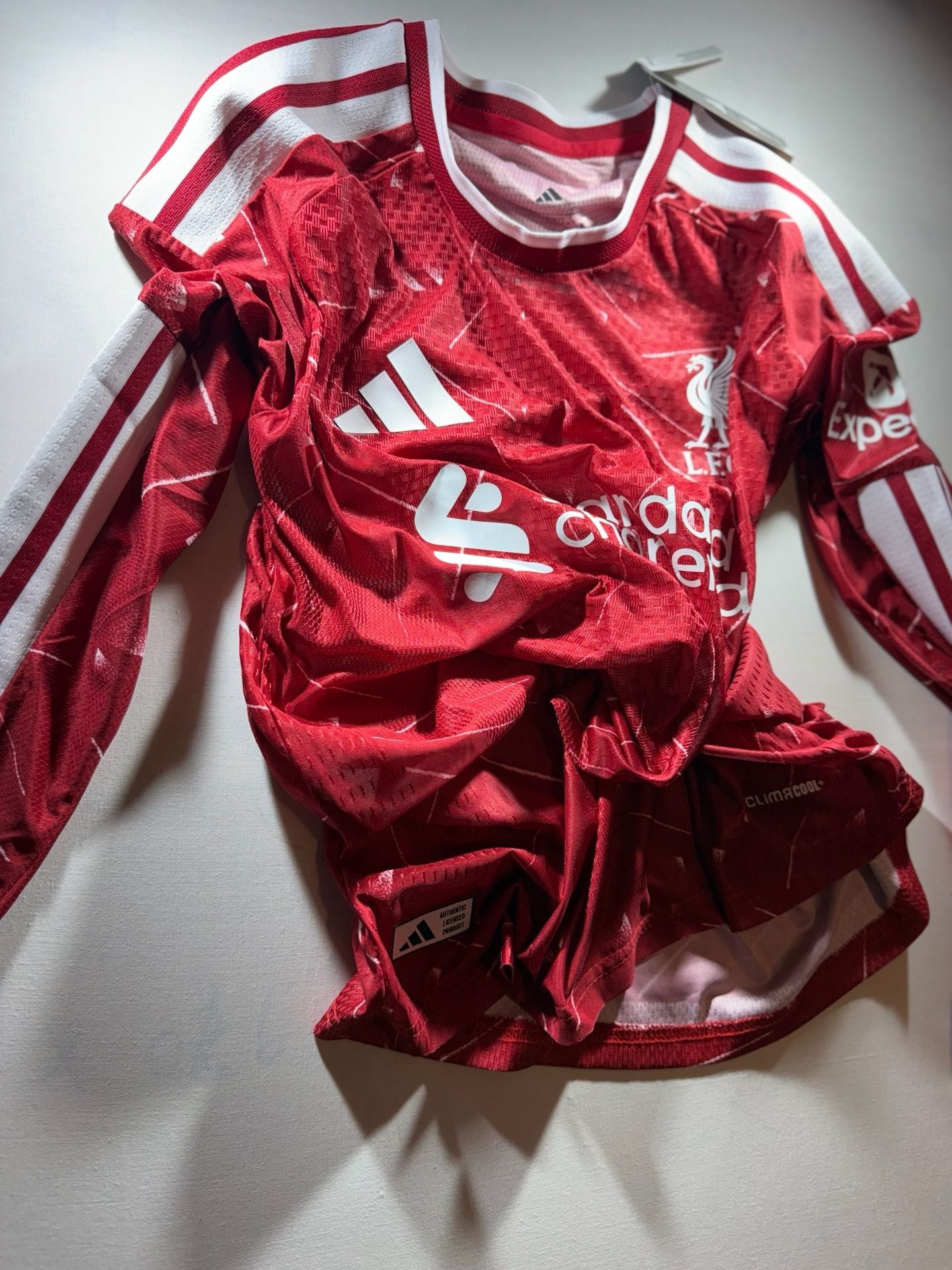 Adidas Liverpool FC Home Long Sleeve Jersey Size M Red 12