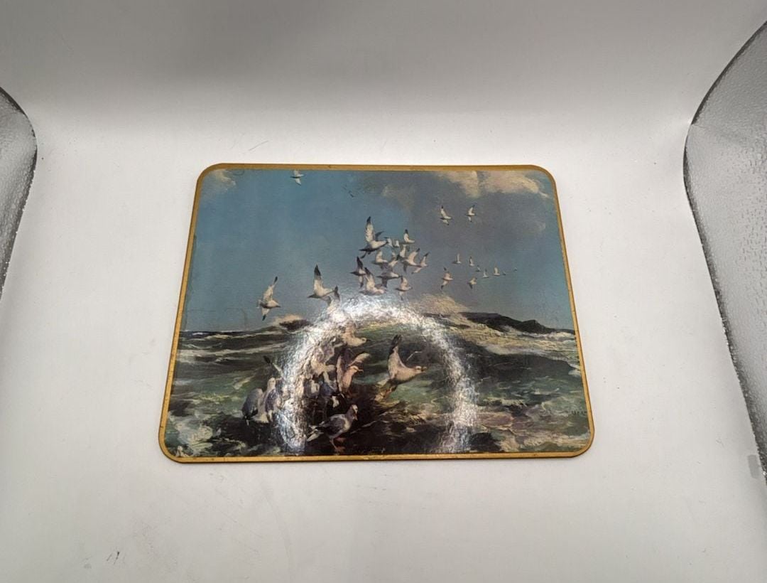 Win-El-Ware Table Mat Seascape Seagulls Flight Made in England 2