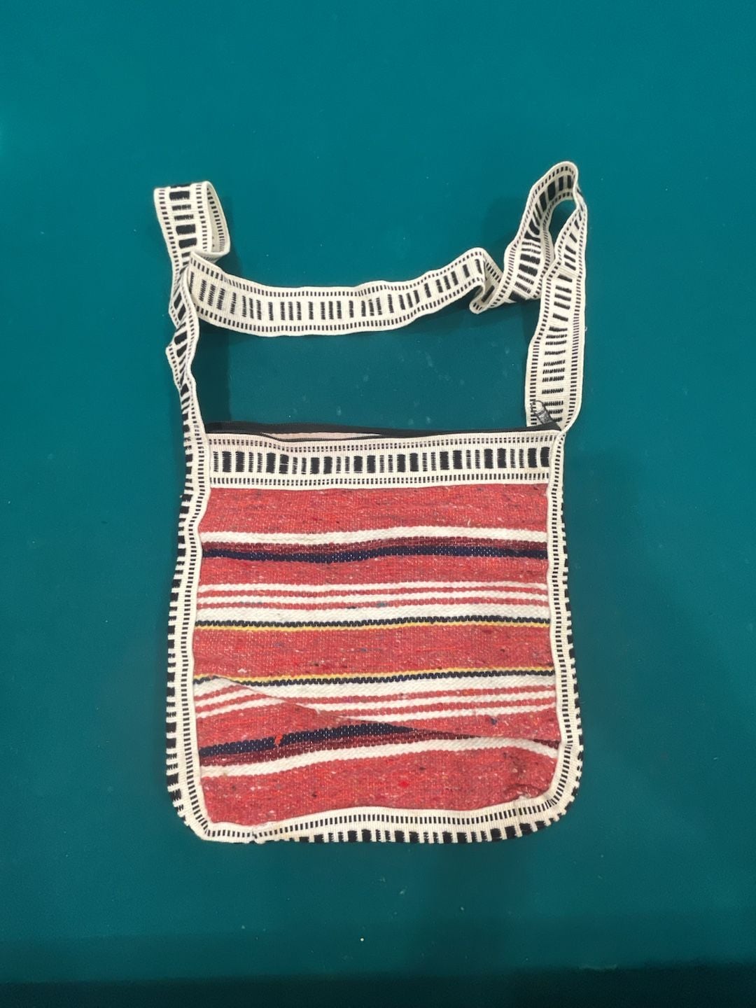 Handmade Venezuela Woven Tapestry Crossbody Bag Multi-Color Souvenir 3