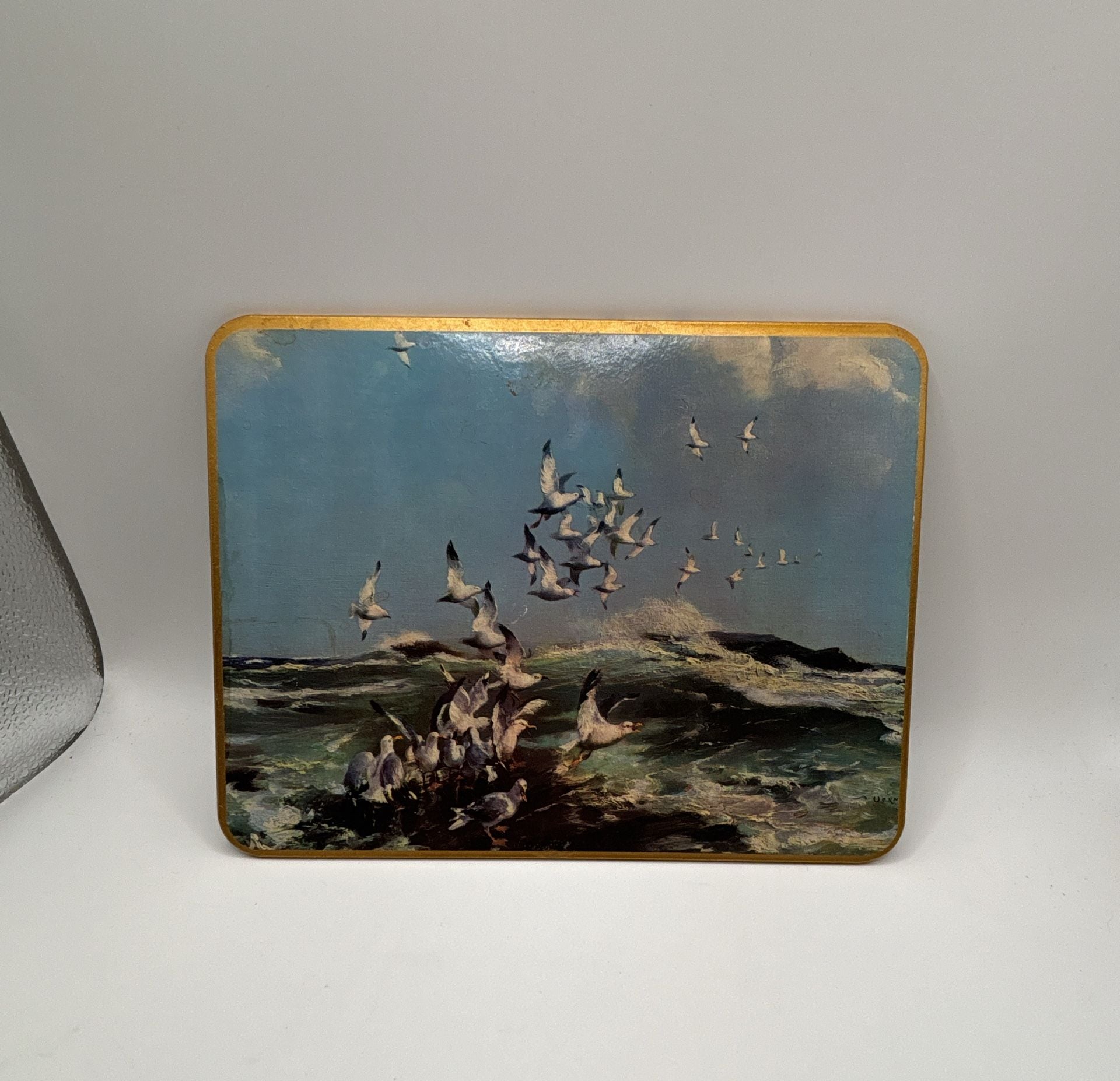 Win-El-Ware Table Mat Seascape Seagulls Flight Made in England 1