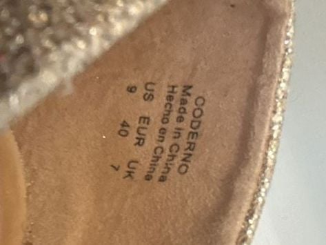 Kelly & Katie Coderno Pumps Size 9 Gold Glitter 6