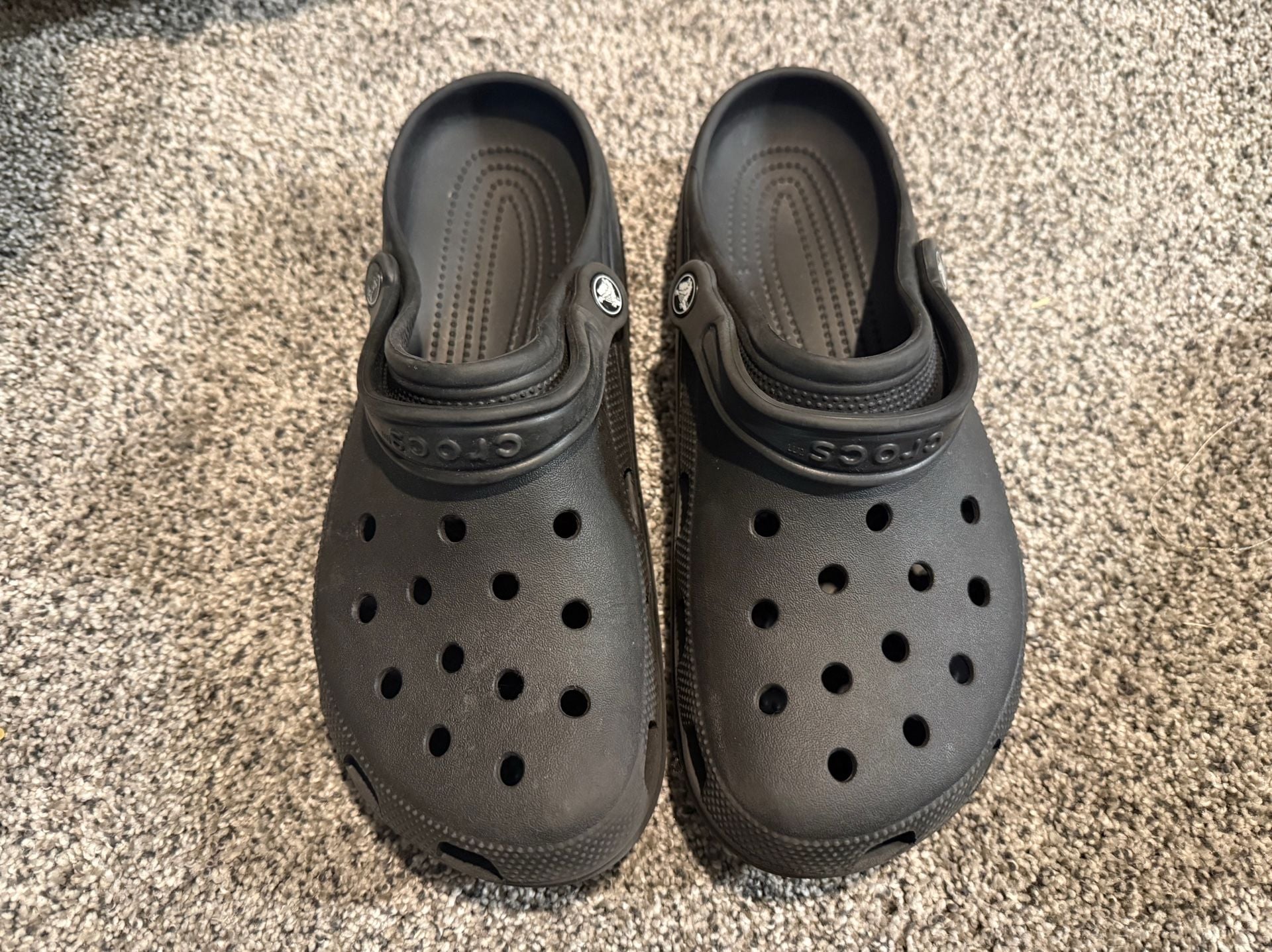 Crocs Classic Clog Shoes Men 10 Women 12 Black Slip-On 2
