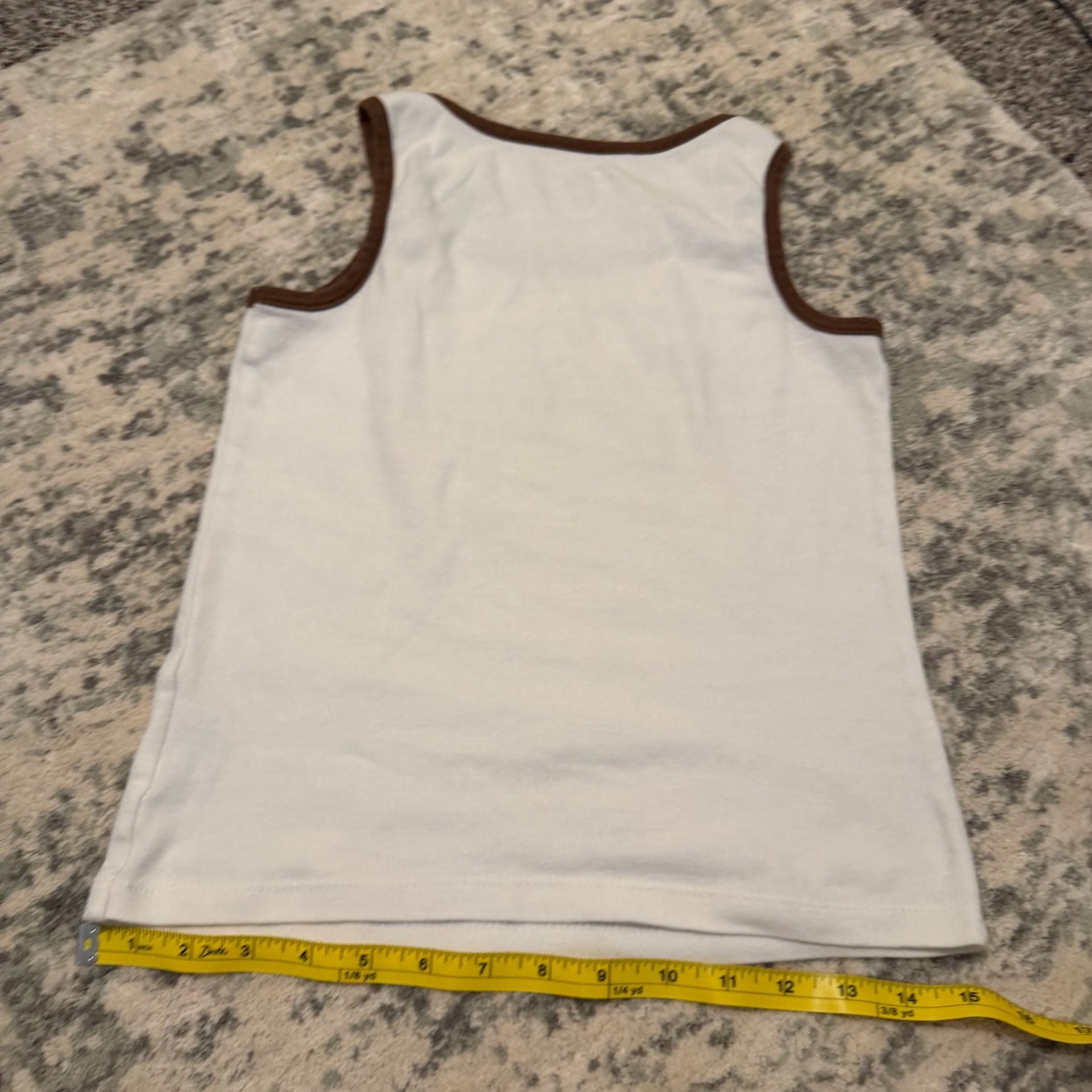 Basic Editions Tank Top Size 10/12 White Just Chillin Frog Y2K 8