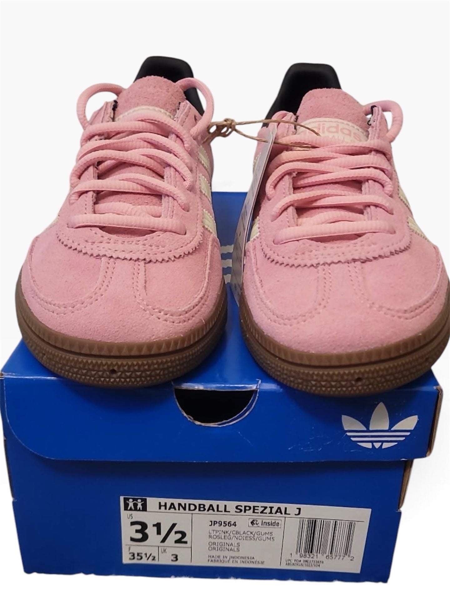 NEW Adidas Handball Spezial J Size 3.5 YOUTH Light Pink Core Black Gum JP9564 9