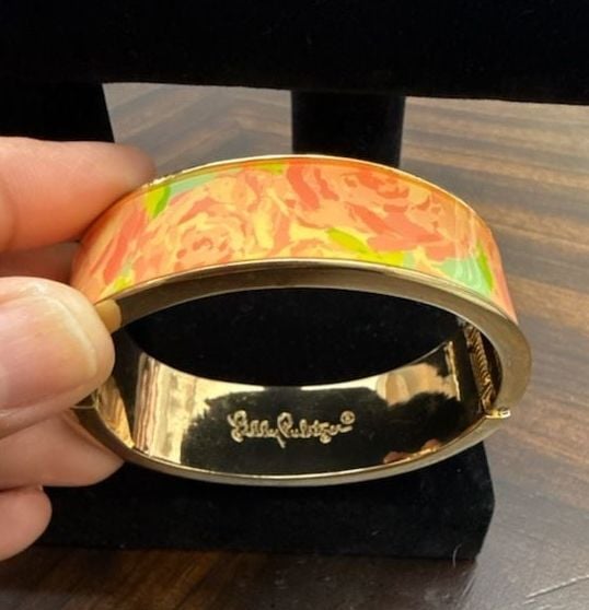 Lilly Pulitzer Floral Hinge Bangle 3