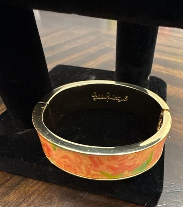 Lilly Pulitzer Floral Hinge Bangle 4