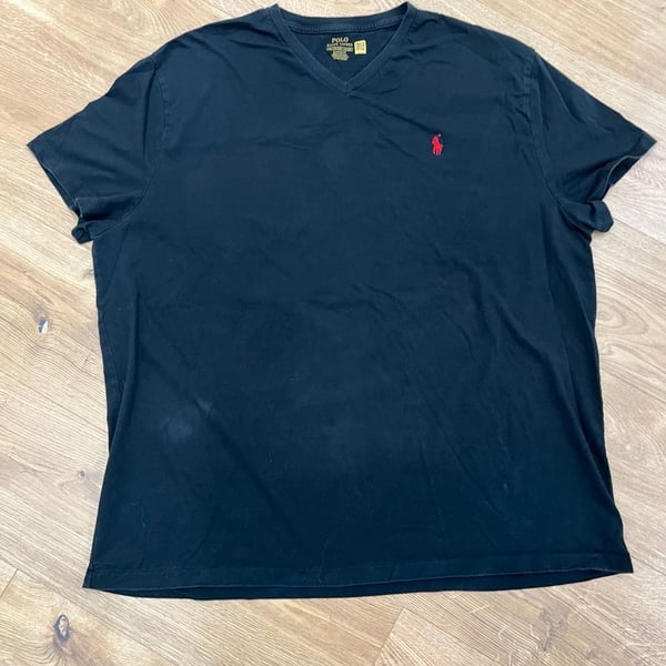 Polo Ralph Lauren Classic Fit V-Neck T-Shirt Size XXL Black