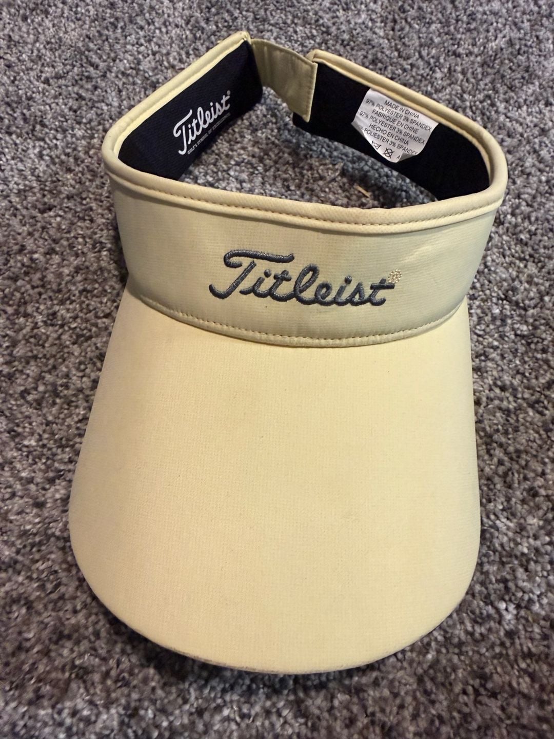 Titleist Golf Visor Yellow Adjustable Strapback 2