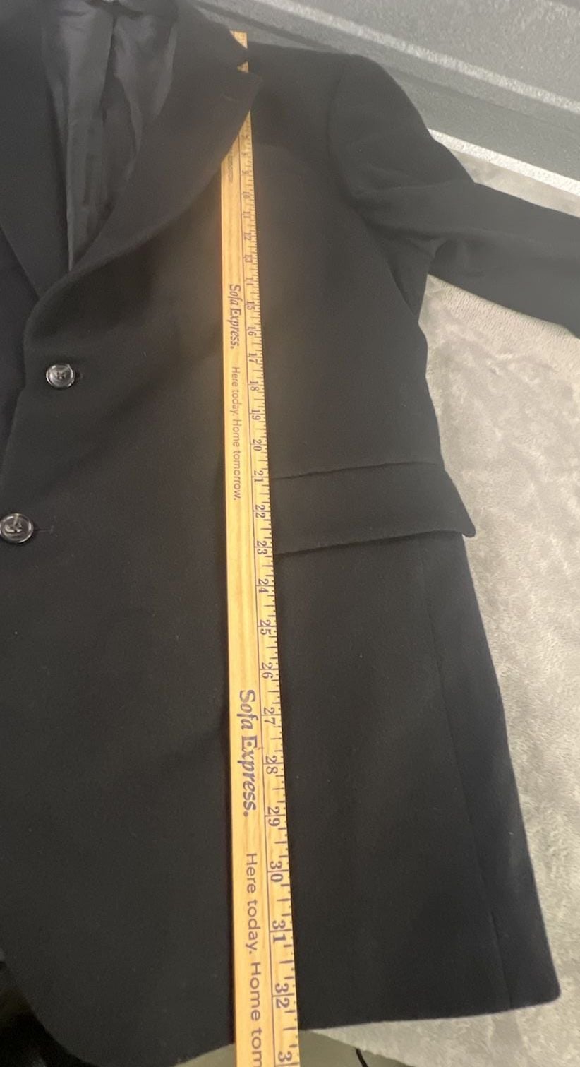 Jos. A. Bank Cashmere Blazer Size 44L Black Two Button Jacket Signature Series 4