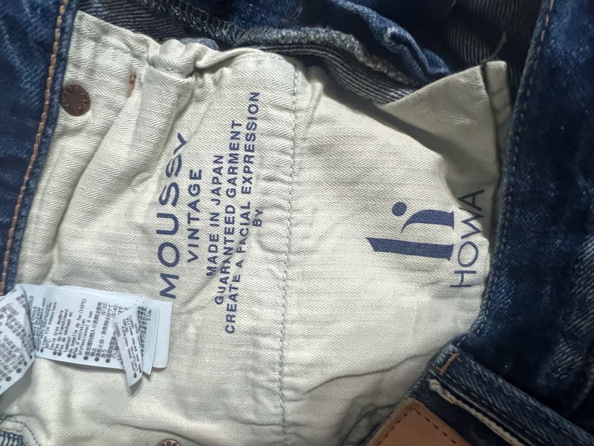 Moussy Vintage Button Fly Jeans Size 30x30 Blue Denim 7