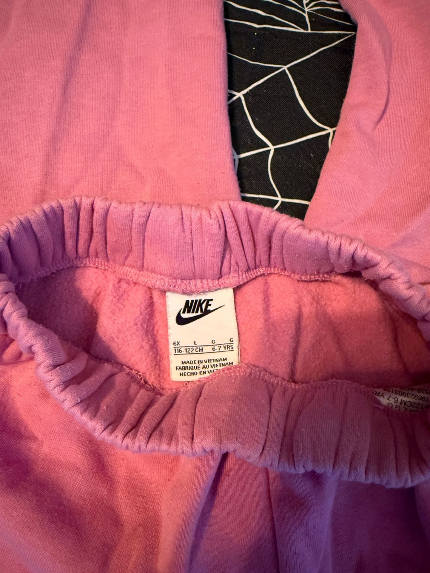 Nike Sweatpants Size 6X Pink Fleece Slit Hem (Youth) 3