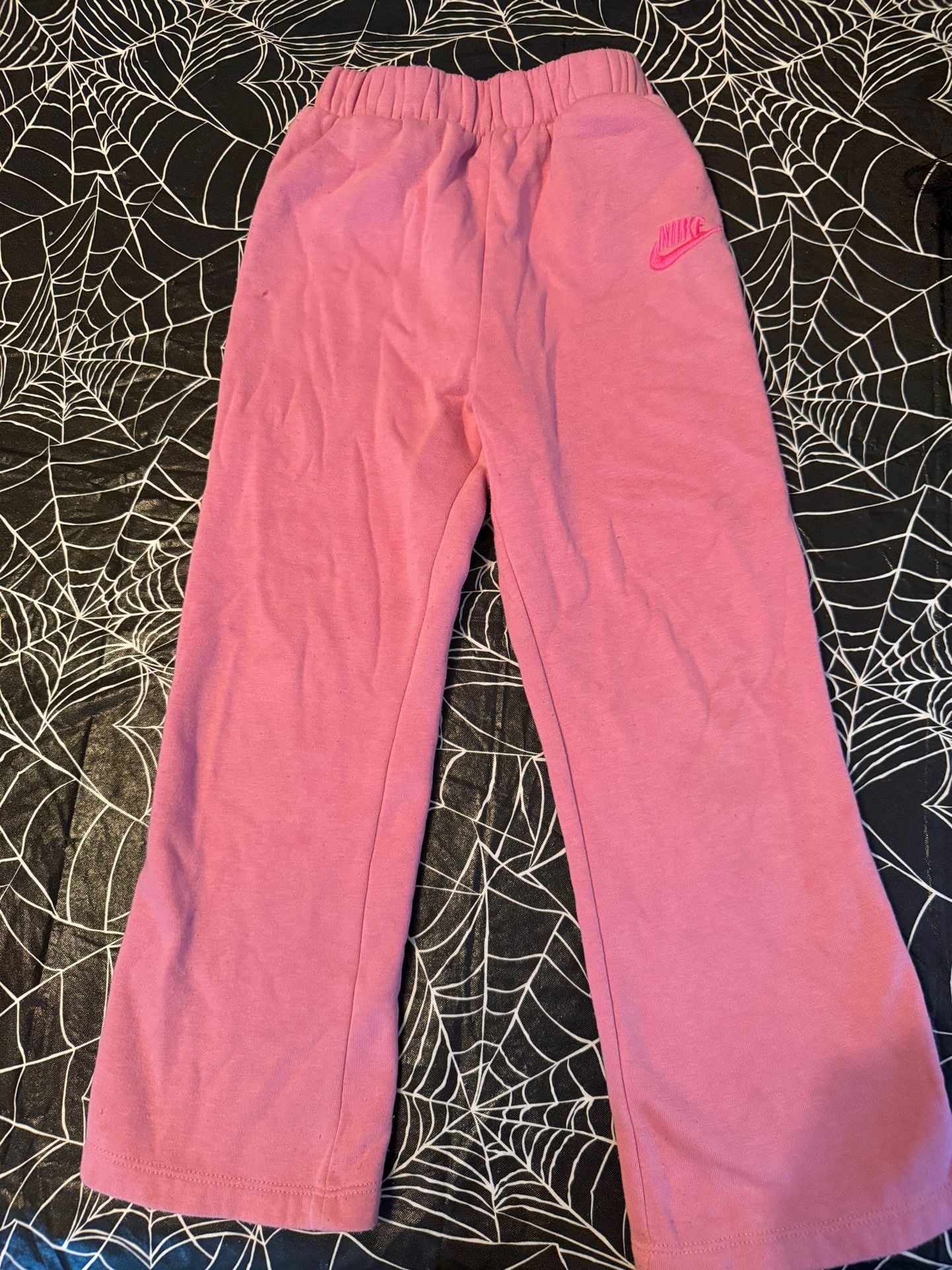 Nike Sweatpants Size 6X Pink Fleece Slit Hem (Youth) 2
