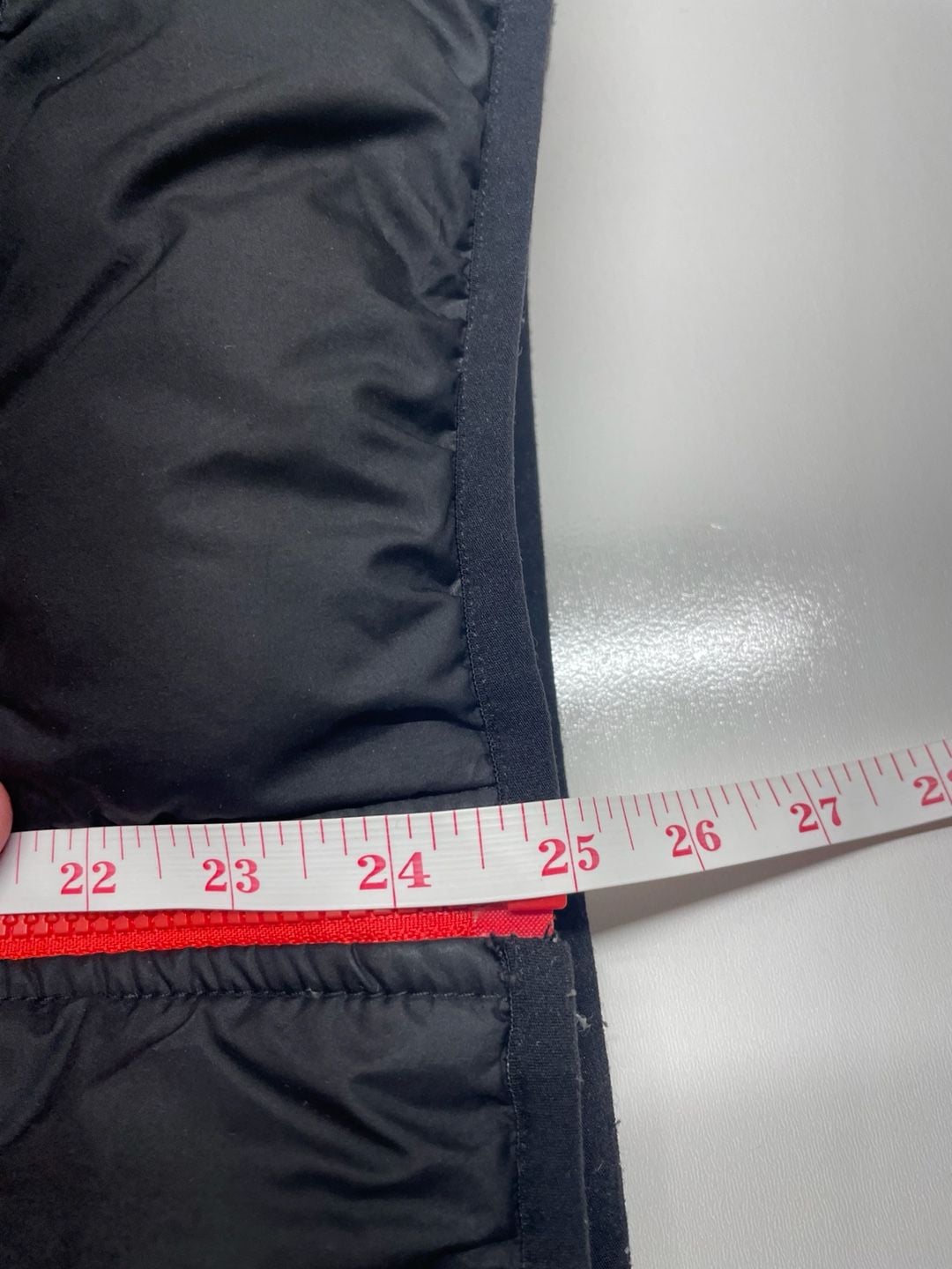 The North Face 550 Down Puffer Jacket Black Red Youth 7