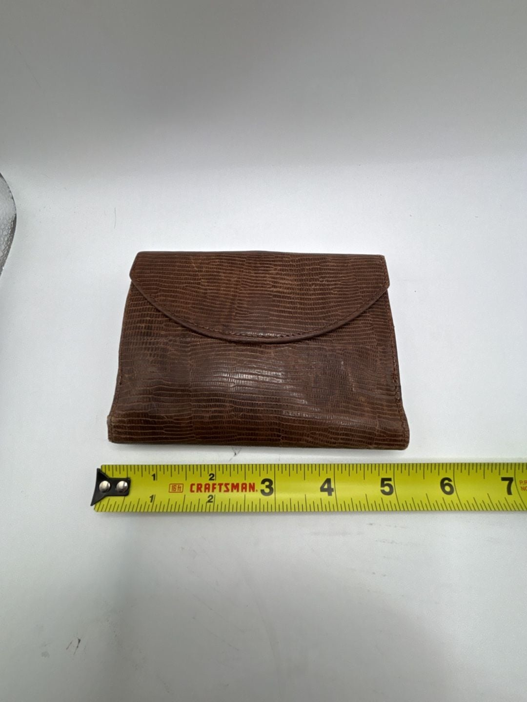 Neiman Marcus Brown Lizard Leather Wallet 5