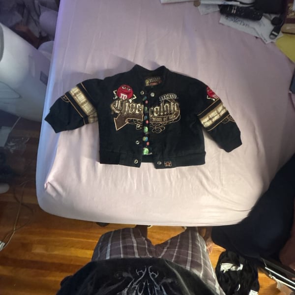 JH Design M&M's Racing Jacket Size 24M Black Chocolate Way of Life