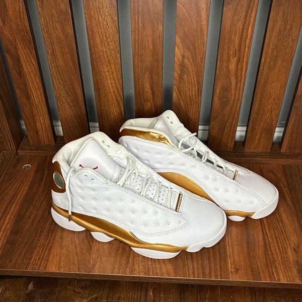 Nike Air Jordan 13 Retro DMP White Metallic Gold Sneakers