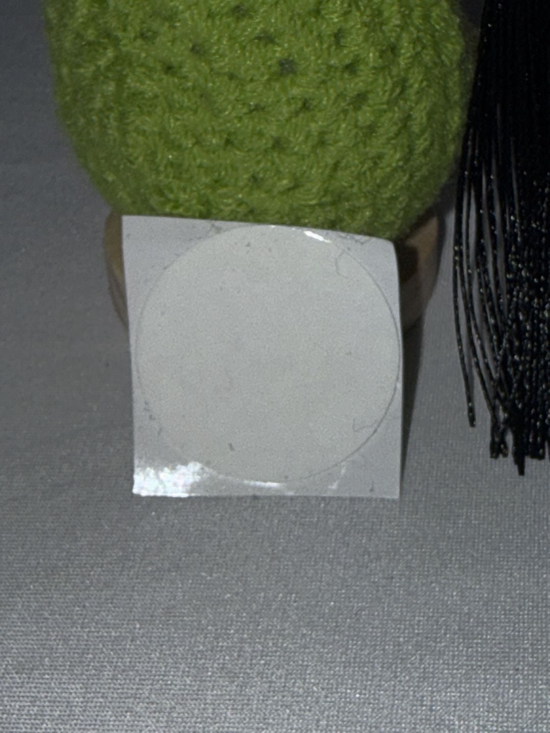 Handmade Crochet Avocado Graduation Doll with Cap You've Totally Guac This (b28) 3