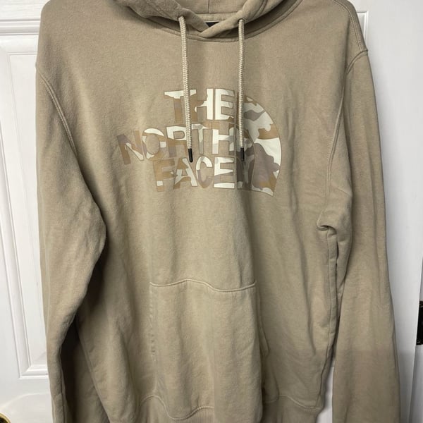The North Face Hoodie Tan Camo Logo
