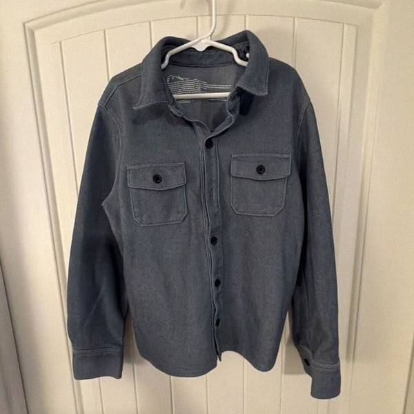 Art Class Shirt Jacket Size M (8 ) KIDS Blue Corduroy Button-Up