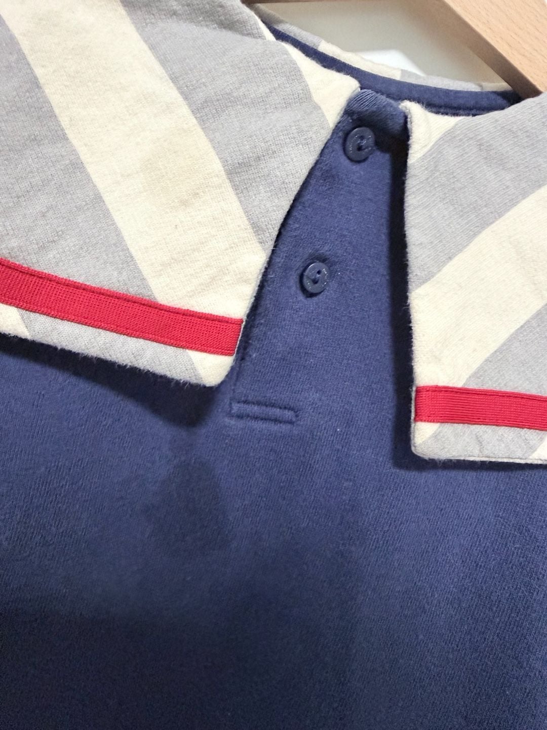 Mollimelli Penguin Sailor Collar Sweatshirt Size 110 Navy Blue 5