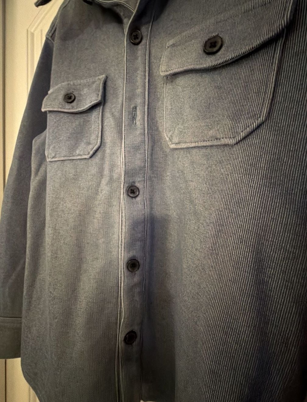 Art Class Shirt Jacket Size M (8 ) KIDS Blue Corduroy Button-Up 5
