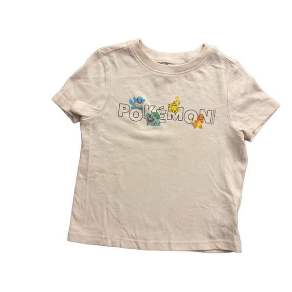 Old Navy Pokemon Graphic T-Shirt 18-24M Cream Cotton
