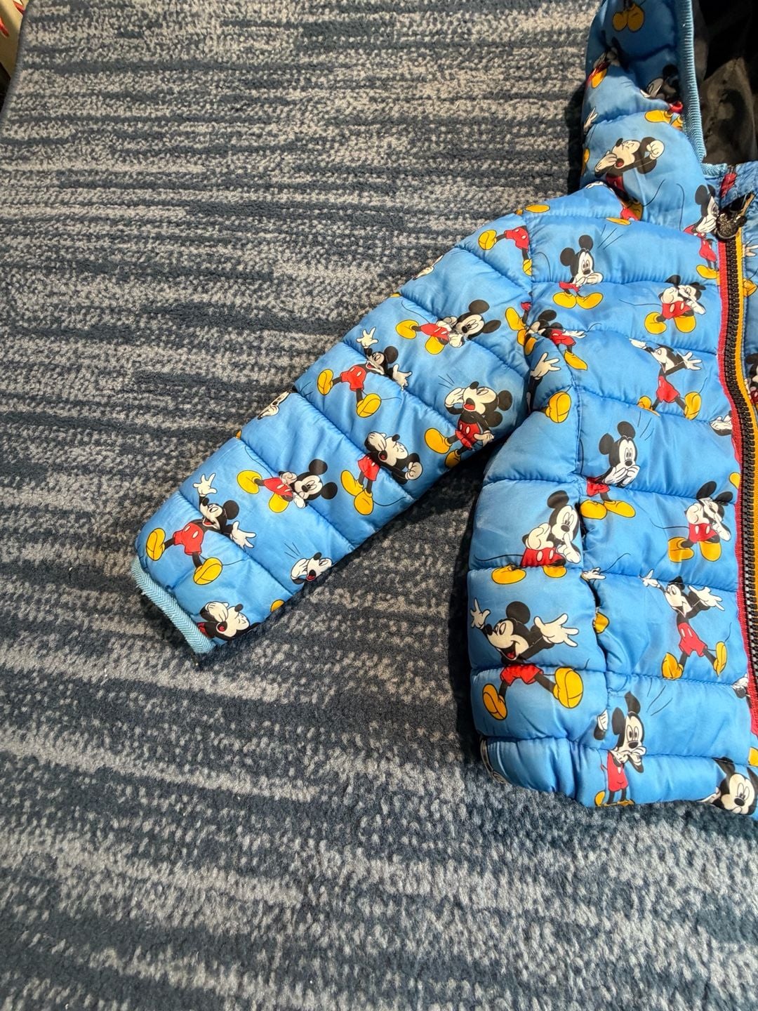 Disney Mickey Mouse Puffer Jacket Blue 2