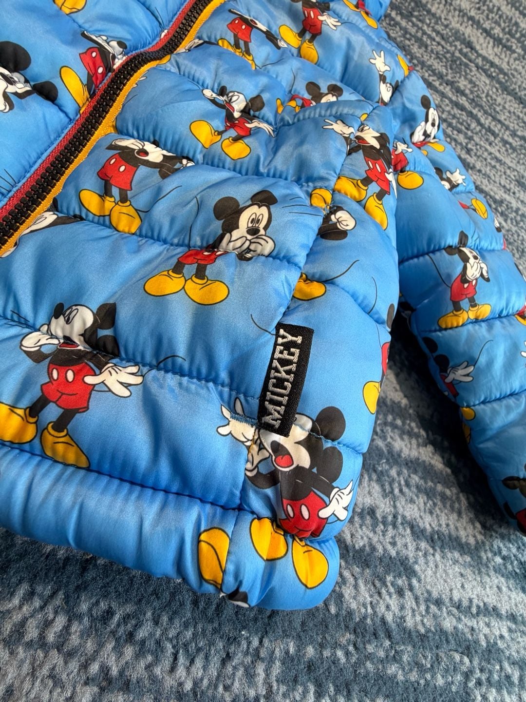 Disney Mickey Mouse Puffer Jacket Blue 4