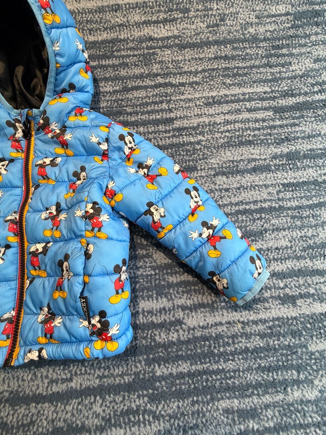 Disney Mickey Mouse Puffer Jacket Blue 5