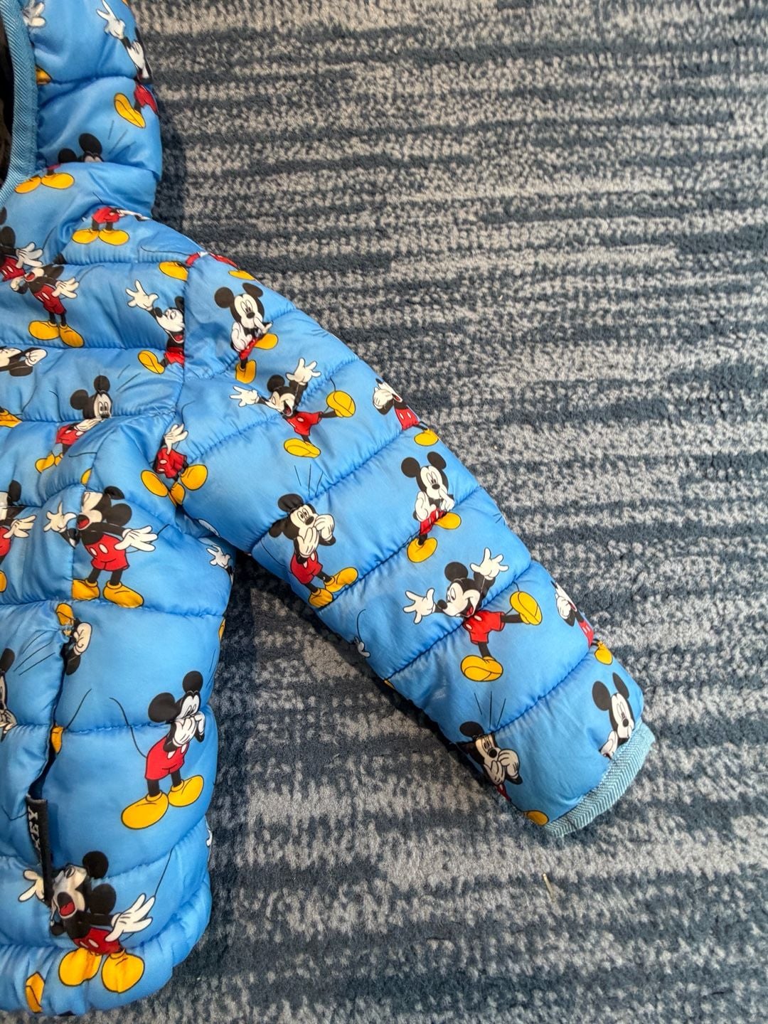 Disney Mickey Mouse Puffer Jacket Blue 6