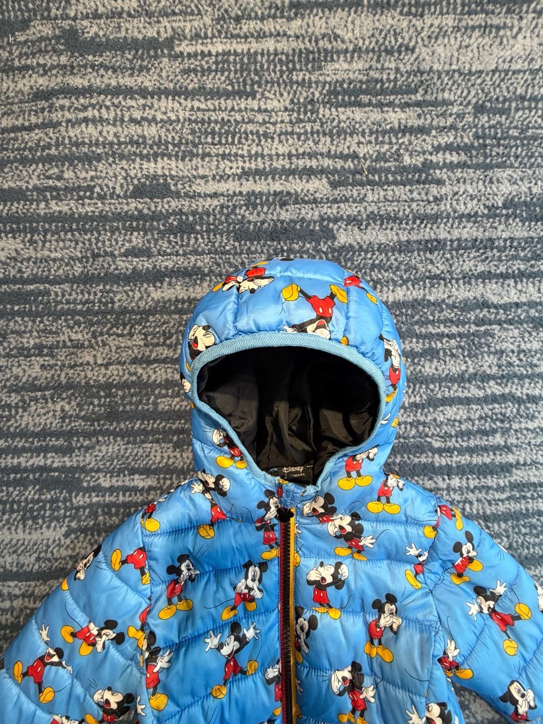 Disney Mickey Mouse Puffer Jacket Blue 7