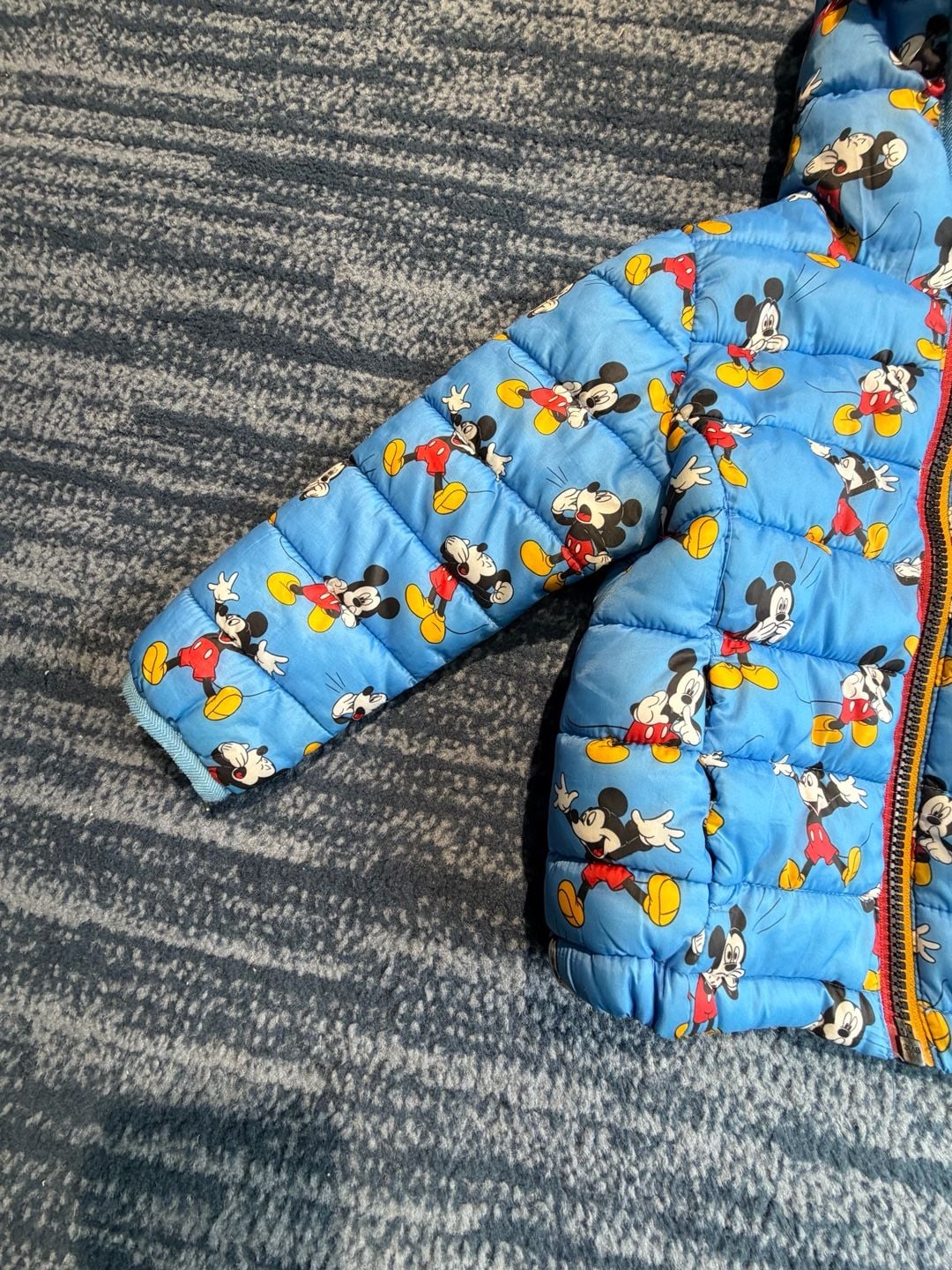 Disney Mickey Mouse Puffer Jacket Blue 8