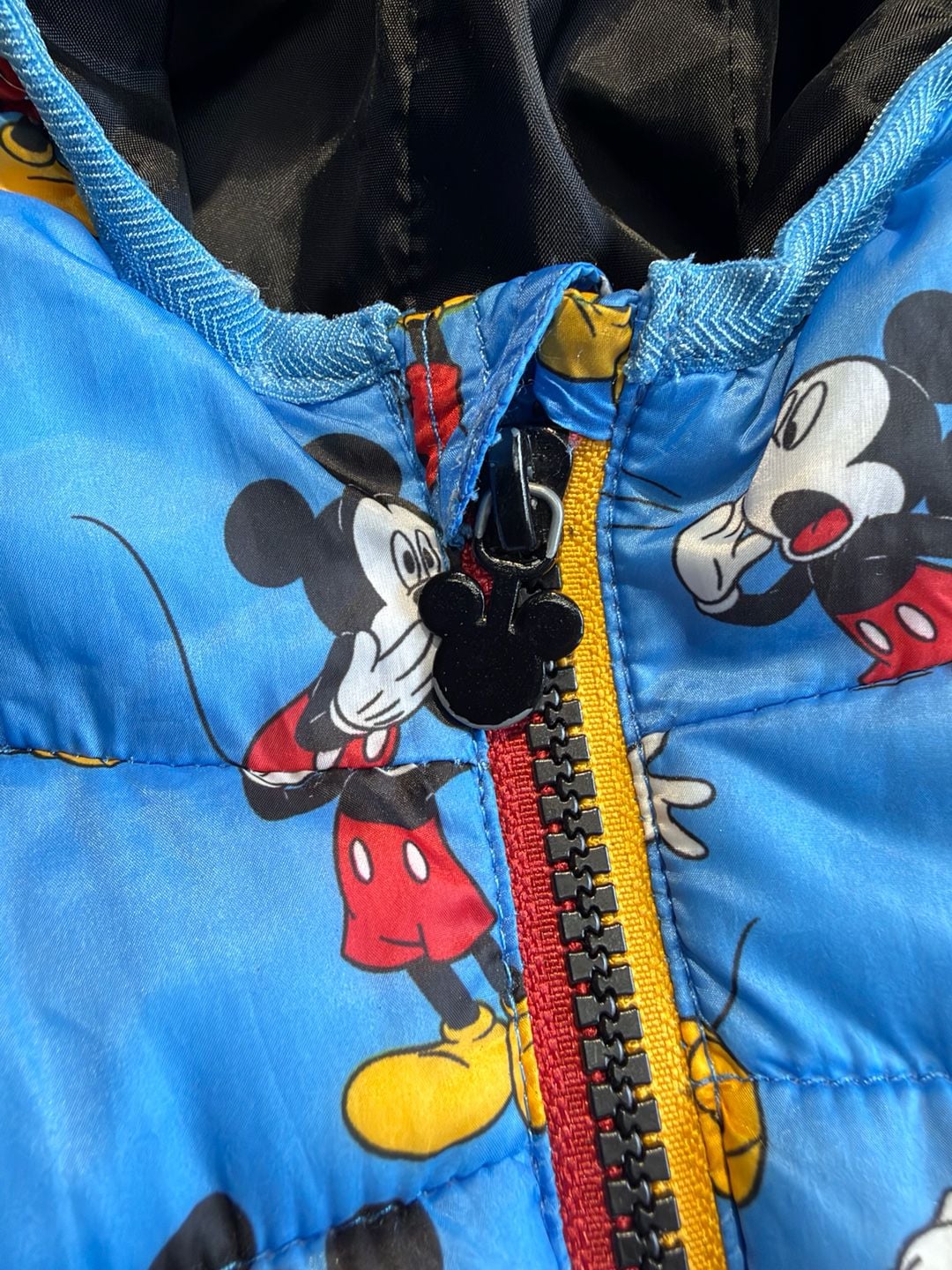 Disney Mickey Mouse Puffer Jacket Blue 9