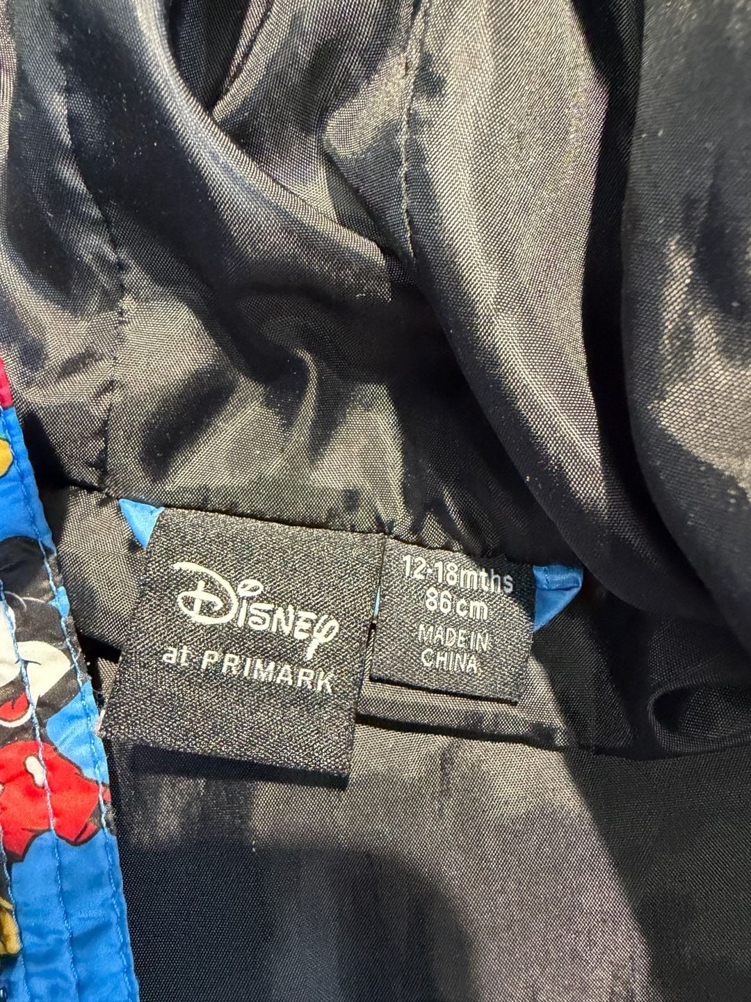 Disney Mickey Mouse Puffer Jacket Blue 11