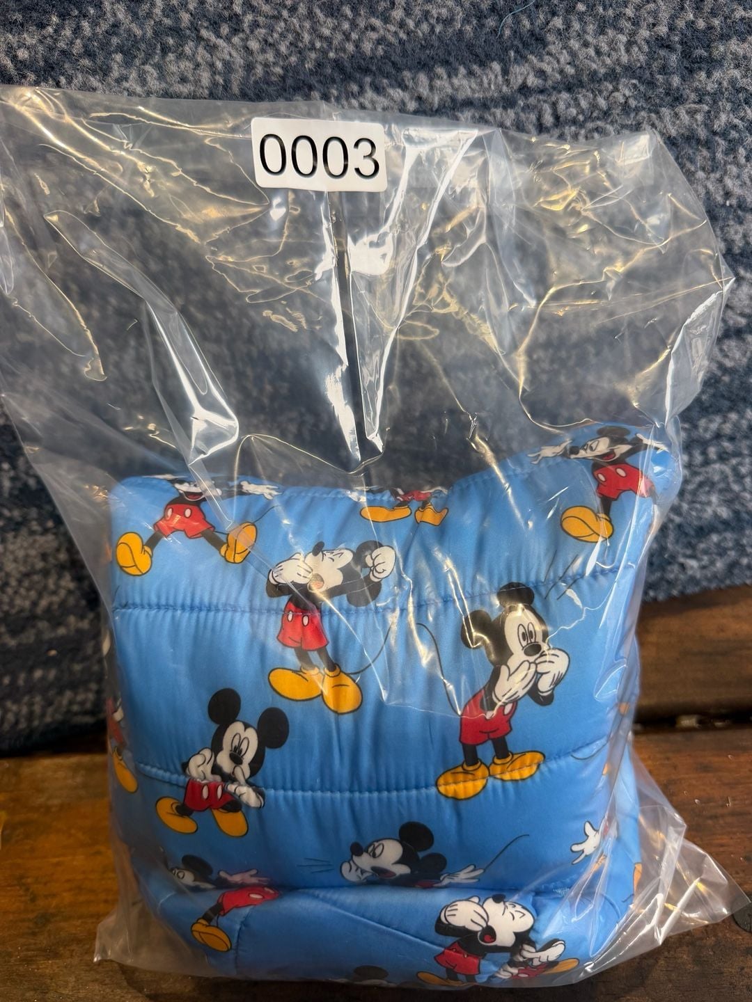 Disney Mickey Mouse Puffer Jacket Blue 15