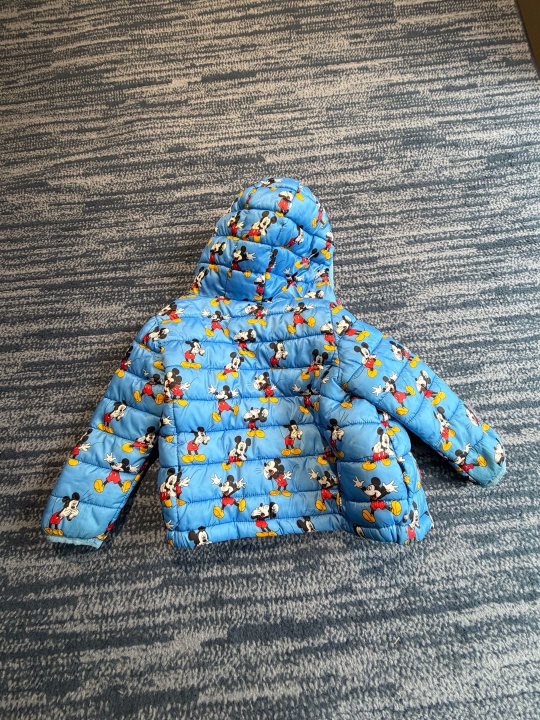 Disney Mickey Mouse Puffer Jacket Blue 17